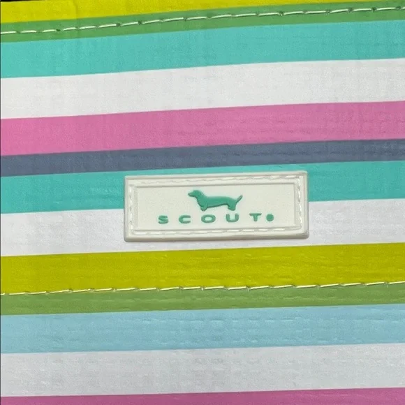 SCOUT Vibrant Striped NWT Large Package Gift Bag 13.5” W x 12” H x 6” D - Picture 2 of 16